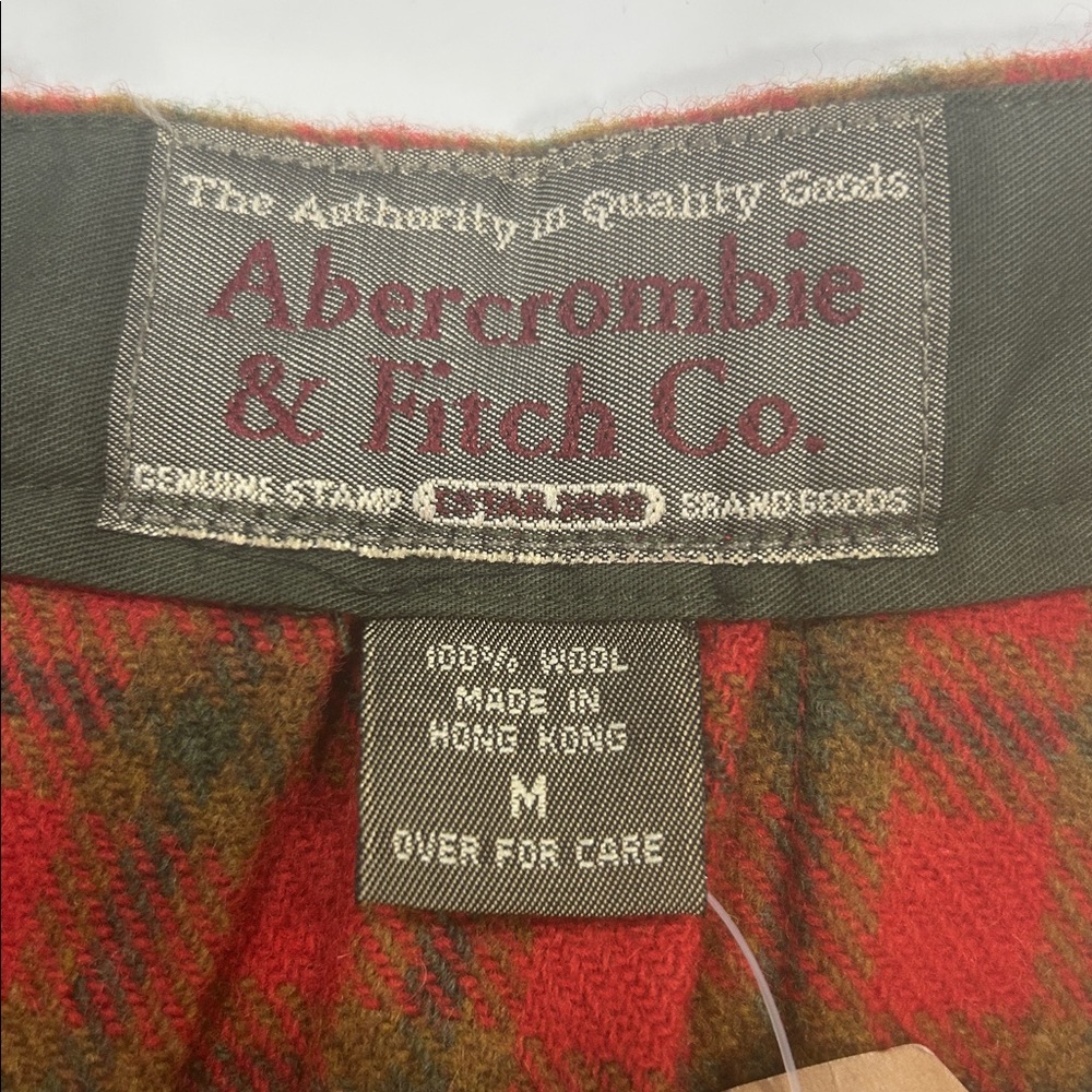 Abercrombie & Fitch vintage Y2k Plaid Schoolgirl Academia Mini Skirt NEW sz M/6 - Picture 14 of 14